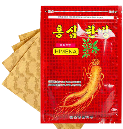 [HCM]Cao dán chiết xuất hồng sâm Himena gói 20 miếng (Đỏ)