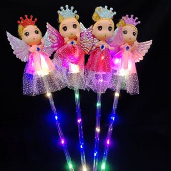 Gậy búp bê chibi thiên thần có đèn led