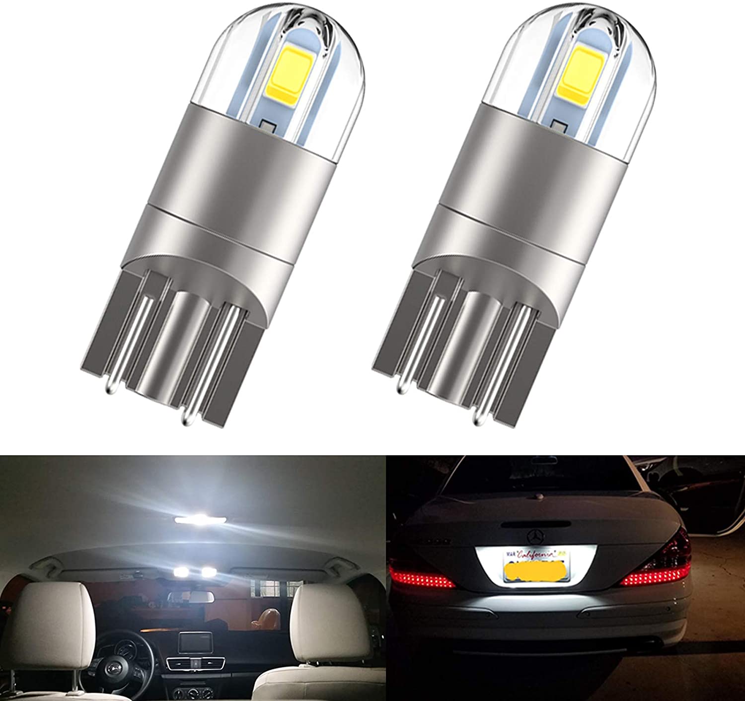 Bóng Led T10 Gắn Mặt Đồng Hồ, Đèn Sương Mù, Demi Xe Máy, Ô Tô 2SMD 3030