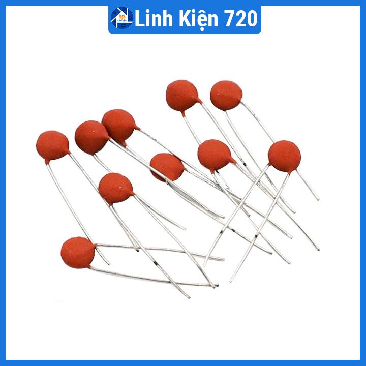 Gói 100 con tụ gốm đỏ 50V nhiều giá trị