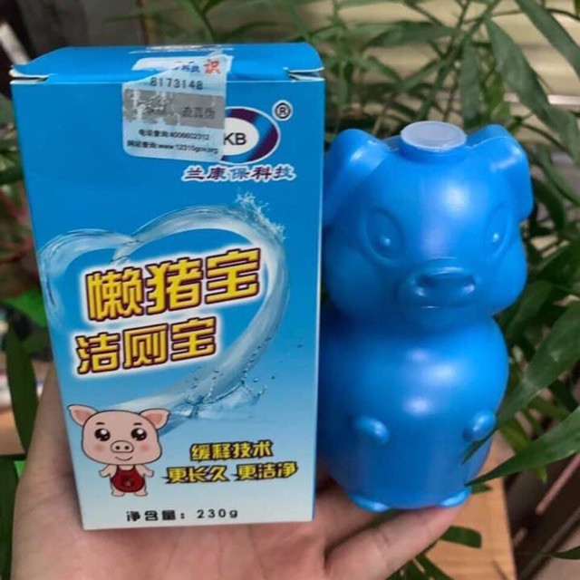 [khobuonhuonghuong]Combo 2 lọ thả bồn cầu hình con lợn cực thơm, lợn thả bồn cầu, viên thả bồn cầu