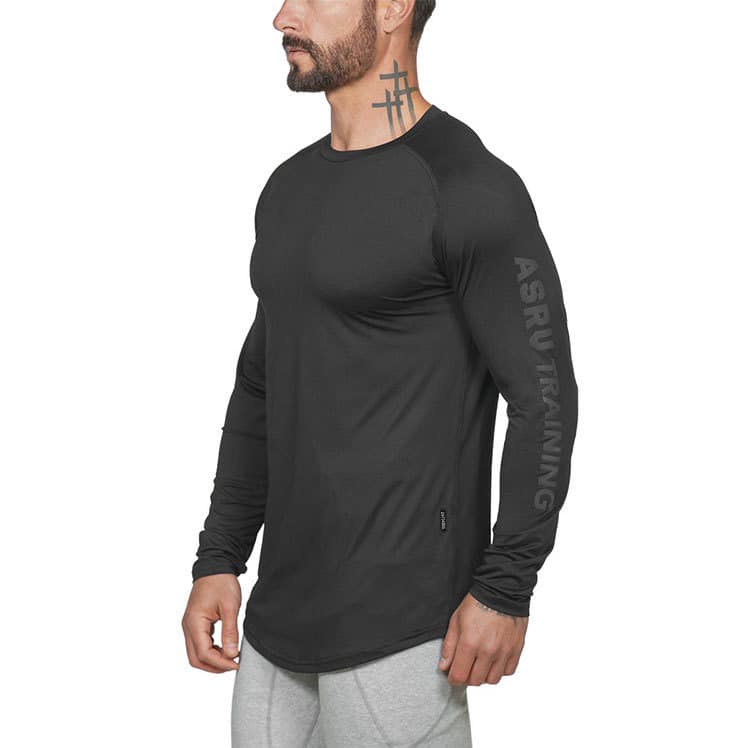 Áo Tập Gym Nam ASRV Training Dài Tay Thun Lạnh Co Giãn 4C Thấm Hút Mồ Hôi