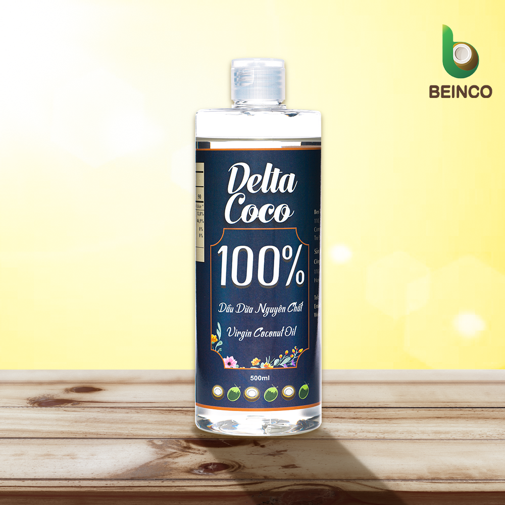 Dầu dừa nguyên chất (Virgin Coconut Oil) Delta Coco 500ml