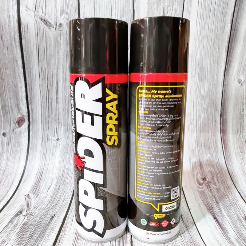 Dưỡng sên Spider , Rửa sên WOW 600ml Lube71