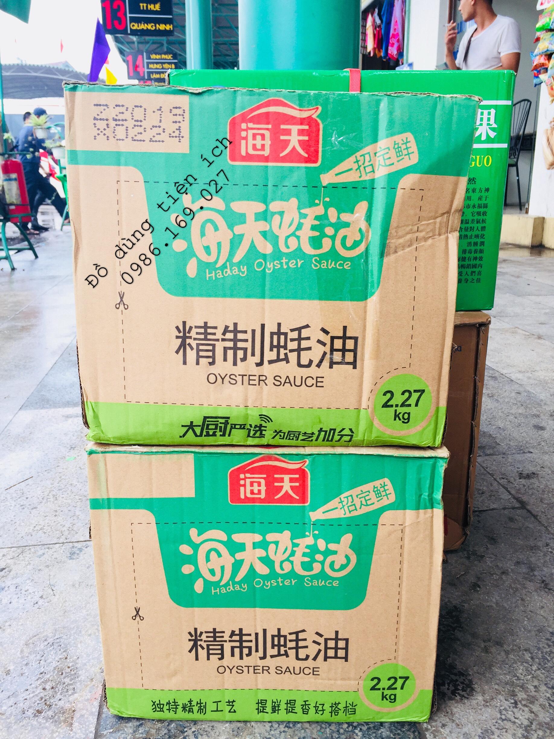 thùng Dầu hào thượng hạng HẢI THIÊN 2.27Kg