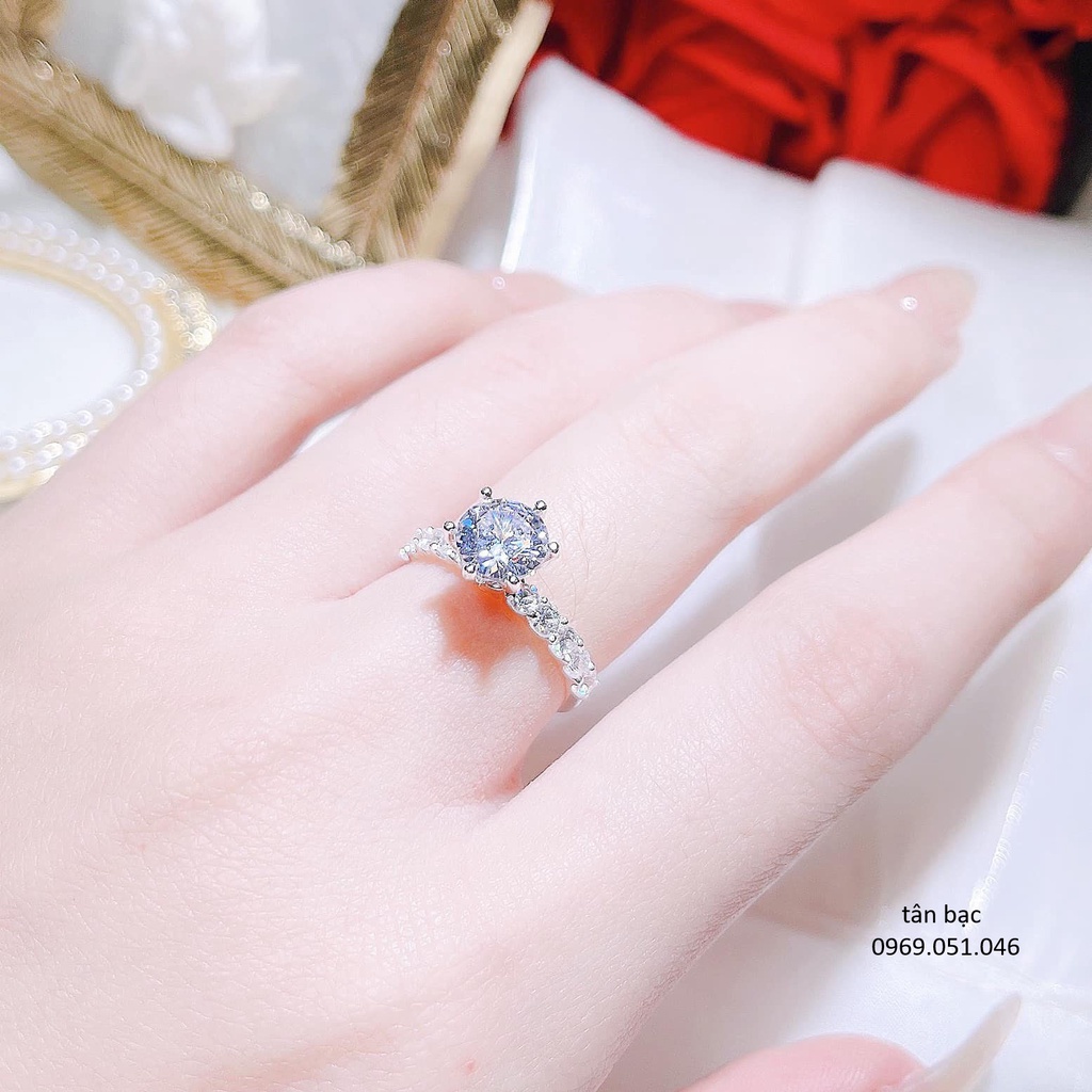 Nhẫn bạc giá rẻ , nhẫn nữ chất liệu bạc ta sáng đẹp - trang sức tân bạc