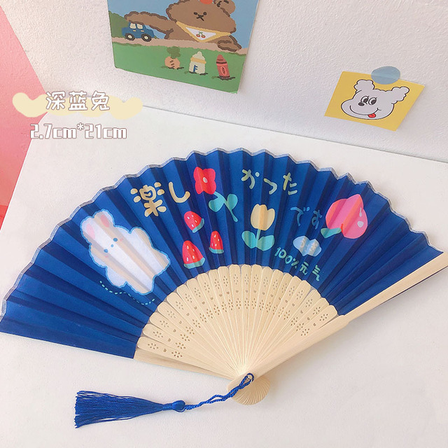 Quạt cầm tay dễ thương chất liệu gỗ lụa SUNNYSTORE
