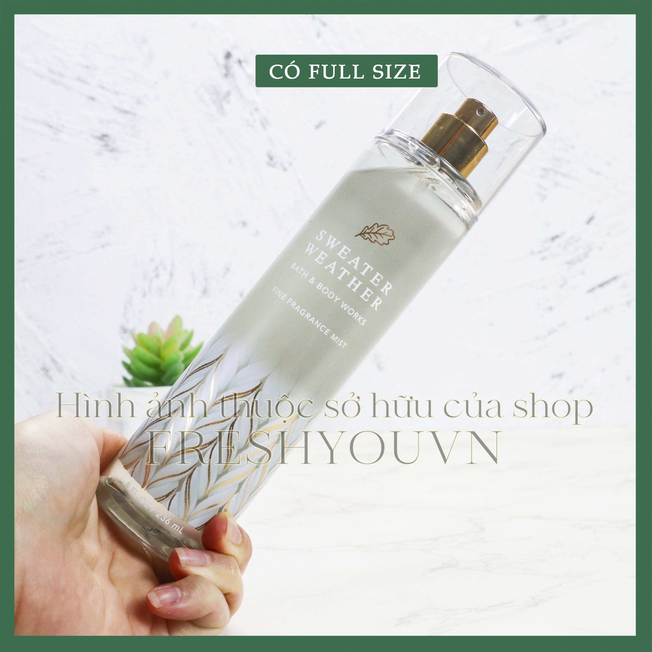 Sweater Weather - 10ml & 30ml Xịt Thơm Toàn Thân Body Mist Bath & Body Works - Gỗ - Sweater Weather Collection