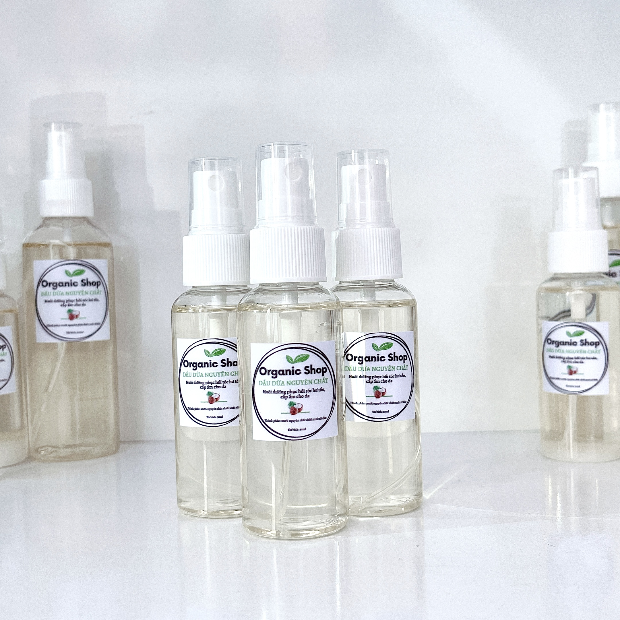 Dầu Dừa Ép Nóng Nguyên Chất Chai 50ml (100% Organic)