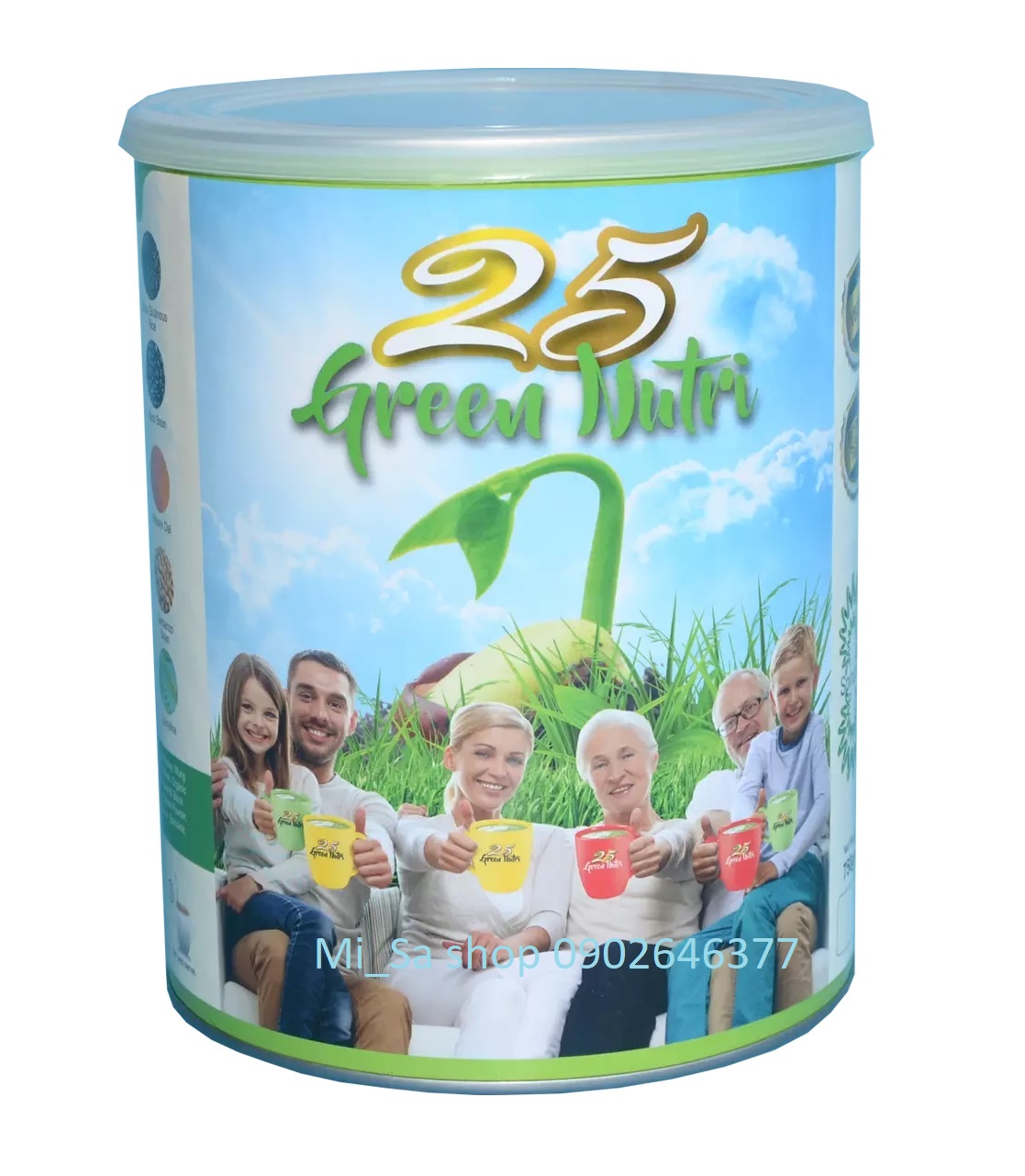 HCMTẶNG 1 HỘP DEAL HOT Mua 6 lon bột ngũ cốc dinh dưỡng 25 Green Nutri Lon