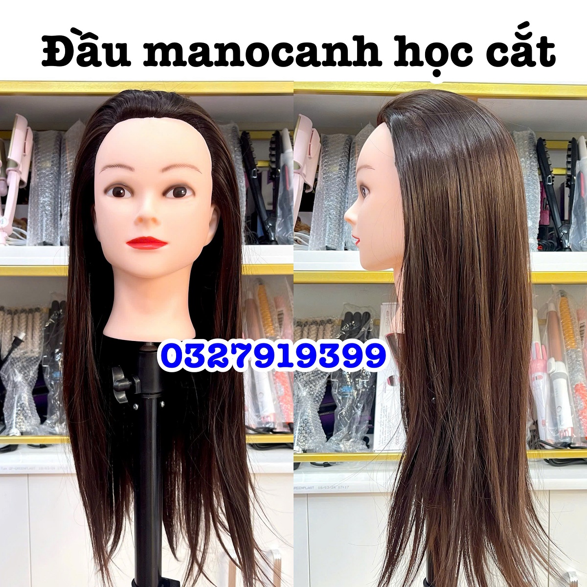 Đầu canh học cắt tóc MX01 tóc dày mượt