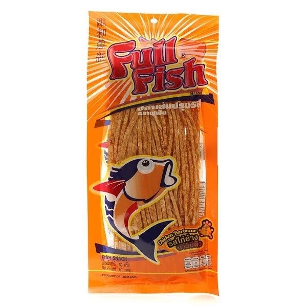 [Combo 5 gói] Cá khô sợi/Snack Full Fish 70g Thái Lan (BBQ, Gà, Cay, Cua.Mực)
