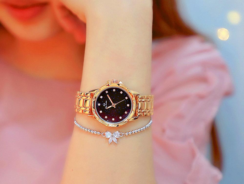 Đồng hồ nữ kính saphire Bee sister BS13247