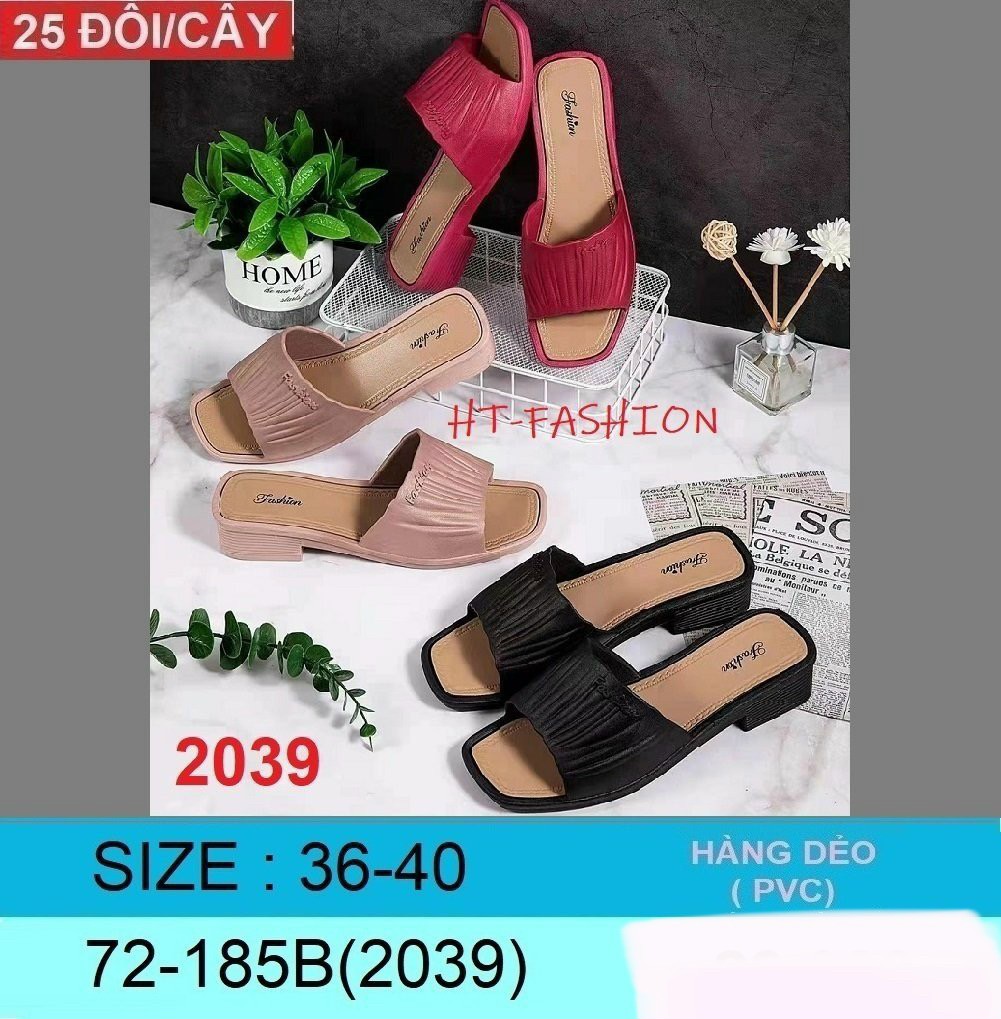 Dép nhựa đế cao nữ mềm nhiều mẫu size 36-40