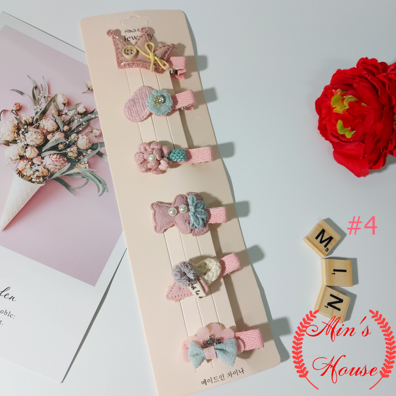 Set 6 Kẹp Tóc Xinh Cho Bé