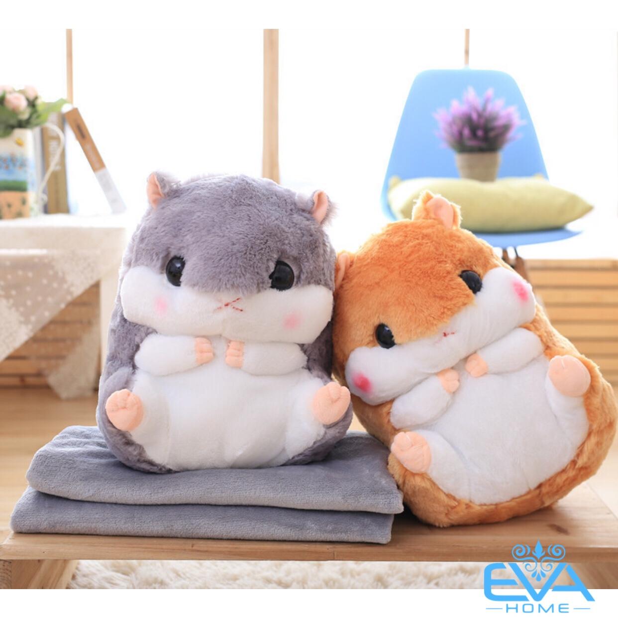 [HCM]Gối Mền Thú Bông Chuột Hamster