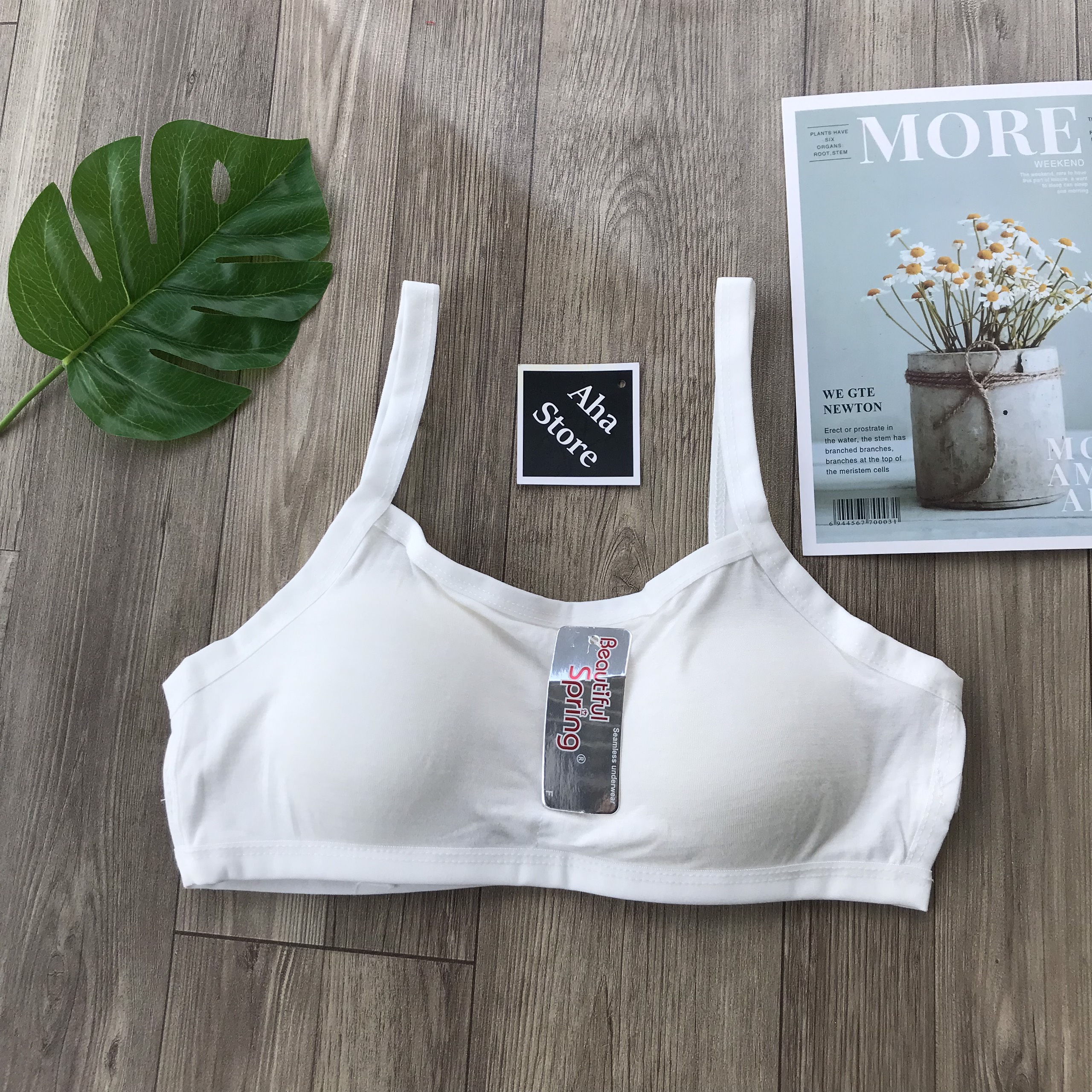 [HCM]Áo Lá 3 Dây Áo lót nữ học sinh cấp 1 cấp 2 Hàng Đẹp - có Đệm Mút Vải Cotton Co Giãn 4 Chiều Thấm Hút Mồ Hôi Cực Tốt