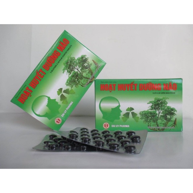 Hoạt huyết dưỡng não đại uy hộp 100 viên bao phim, sản phẩm có nguồn gốc xuất xứ rõ ràng, đảm bảo chất lượng, dễ dàng sử dụng