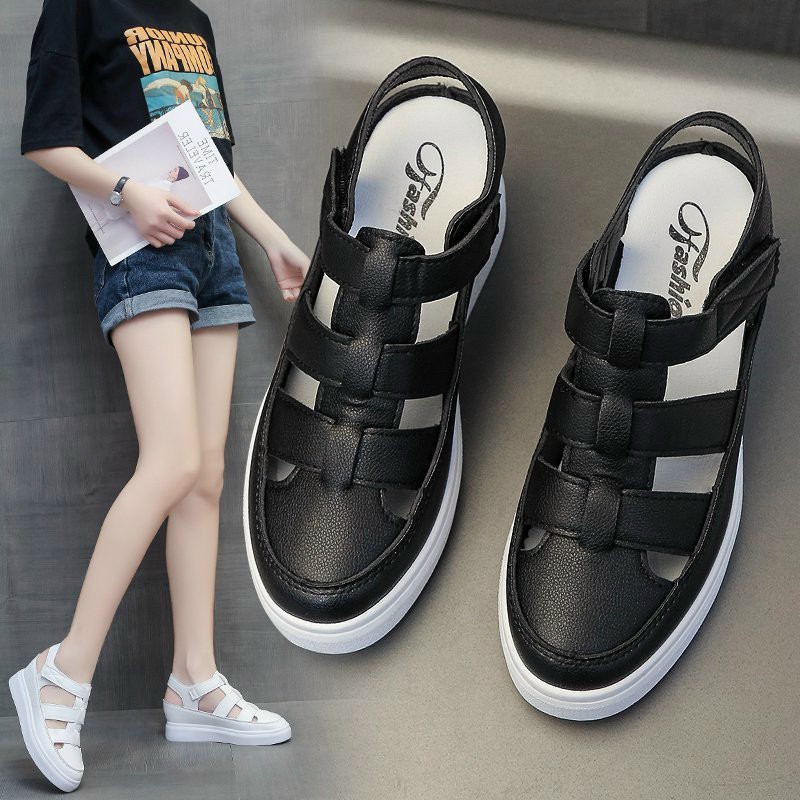 xăng đan nữ đé bằng , giày dép nữ quai hậu đế độn 5 cm hàng chất lượng