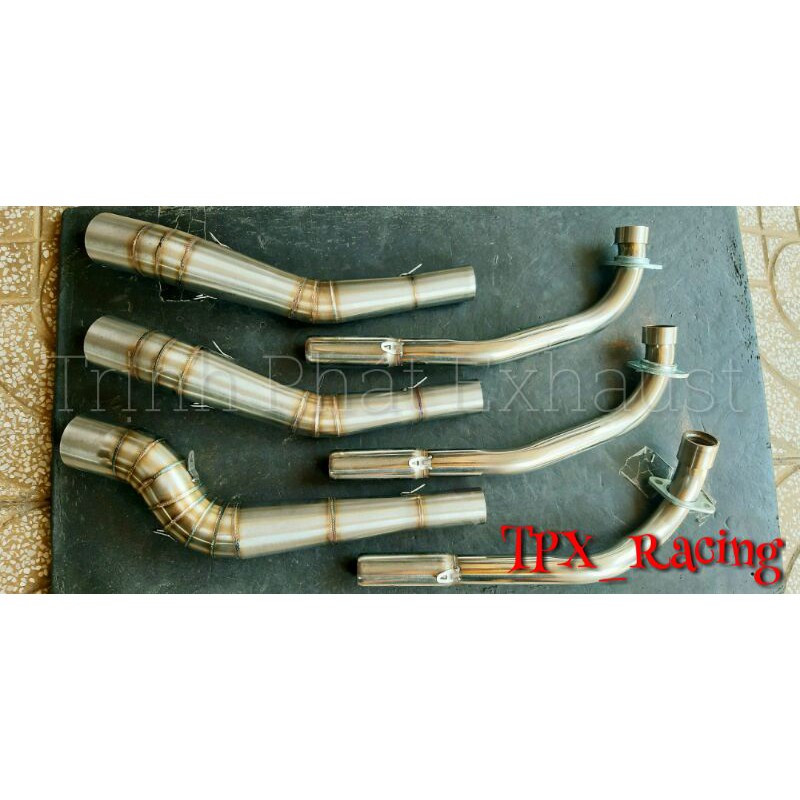 Cổ pô 2 khúc Wave Sirius 304 siêu đẹp