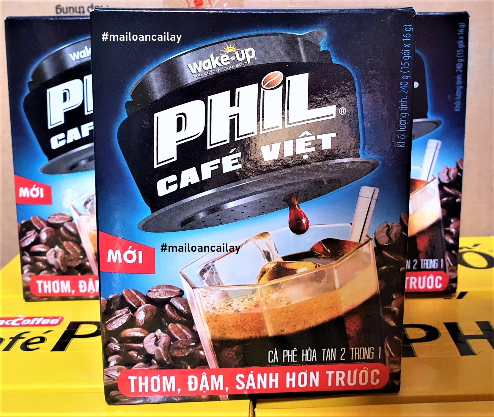 CÀ PHÊ HOÀ TAN WAKE-UP PHIL CAFE VIỆT 240G (15 gói x 15g )