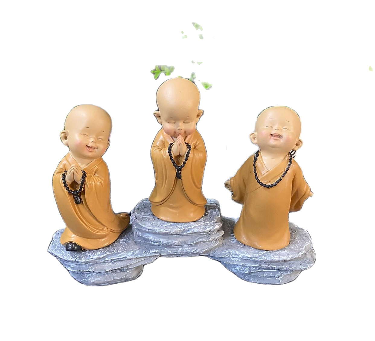 [HCM]bộ 03 chú tiểu vàng có đế