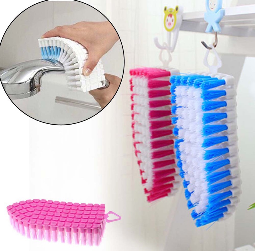 Bàn chải nhựa dẻo chà rửa đa năng nhiều màu,Bàn chải giặt đồ,chà rửa vệ sinh