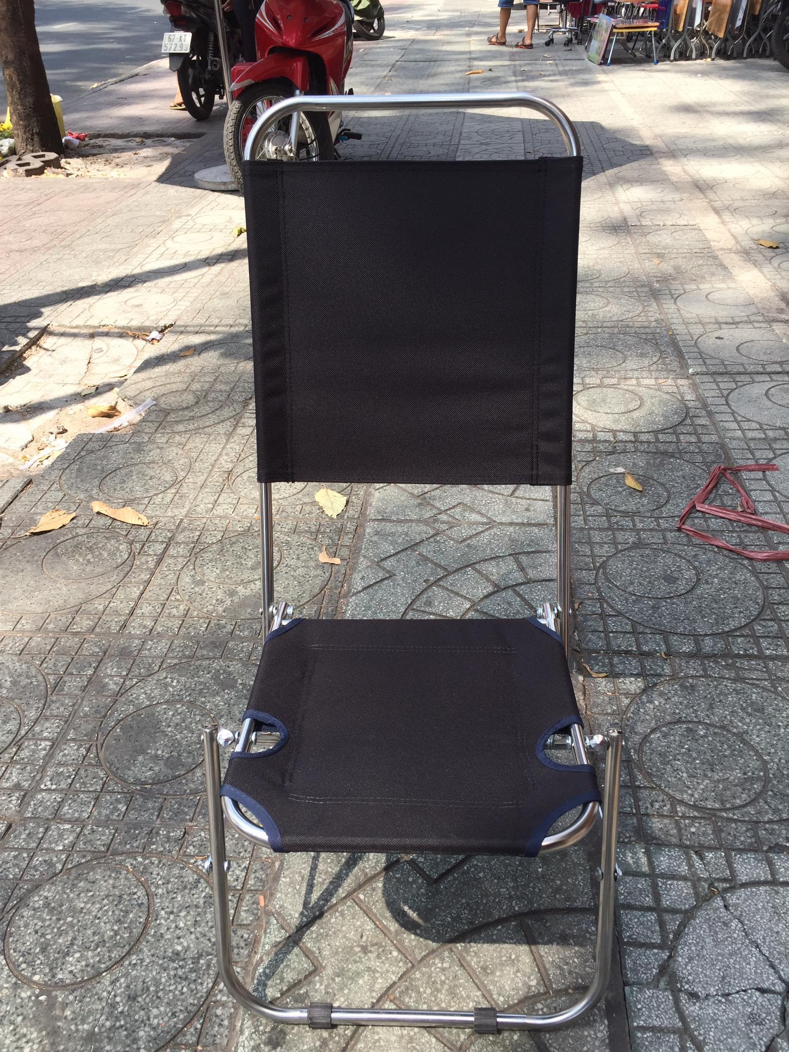 [HCM]Ghế cafe xếp lưng cao 80cm