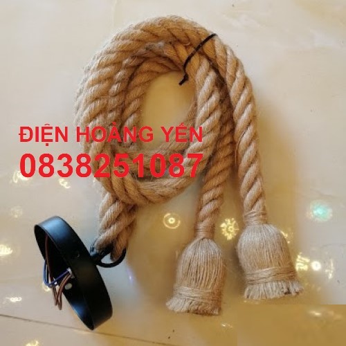 Đui đèn thả trần E27 dạng dây thừng cổ điển