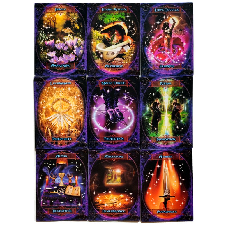 Bài Tarot Oracle Witches Wisdom 47 Lá Bài Tiếng Anh