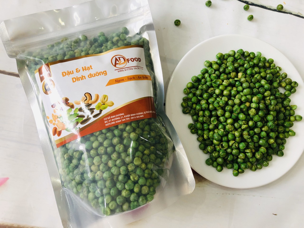 SỈ 5KG ĐẬU HÀ LAN RANG MUỐI_Monhi_Food