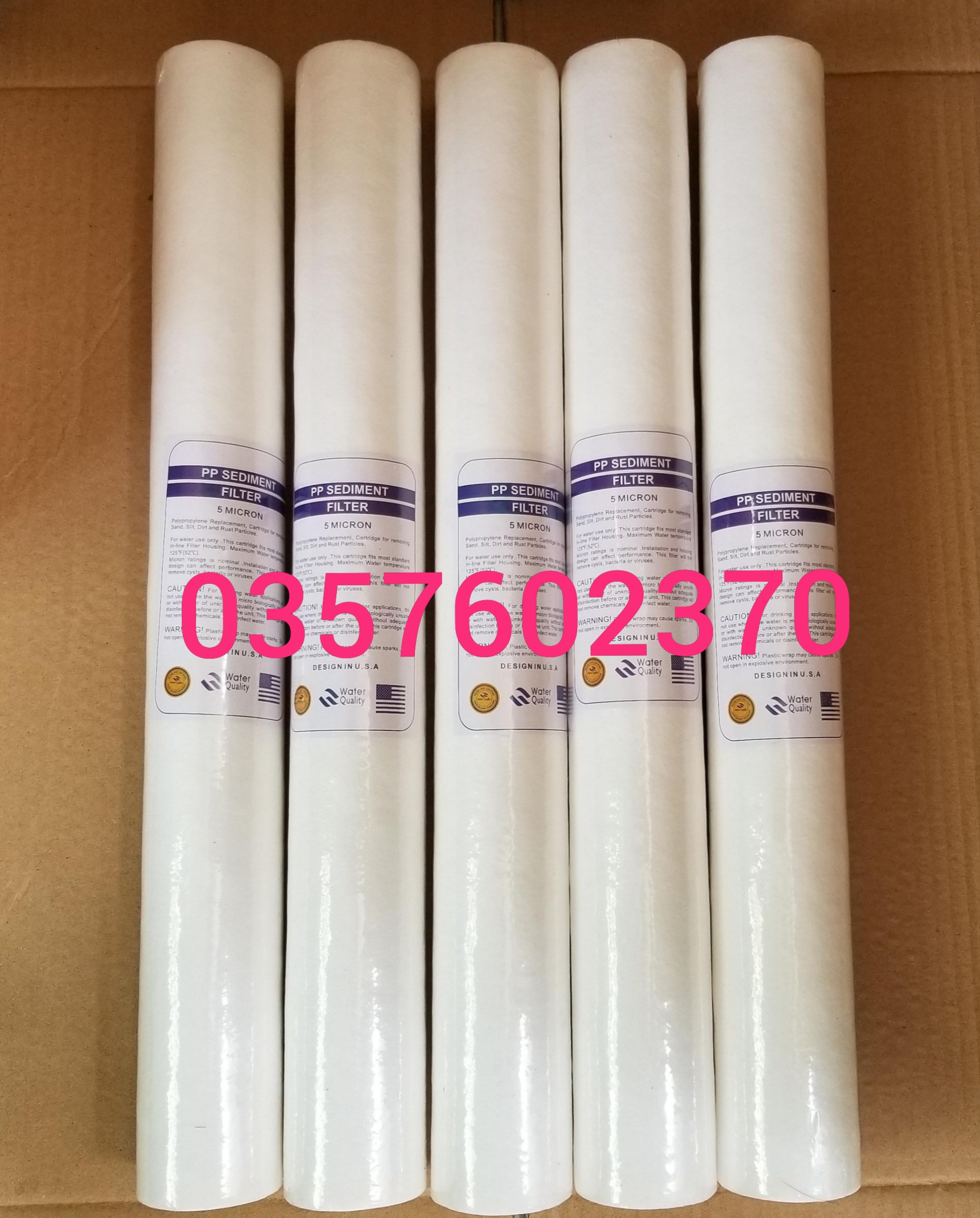 [HCM]COMBO 5 LÕI LỌC NƯỚC SỐ 1 PPF 20INCH