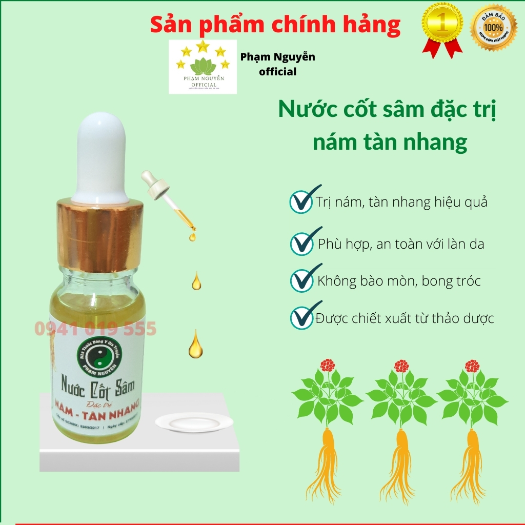 Nước cốt sâm chuyên nám tàn nhang đông y Gia Truyền Phạm Nguyễn