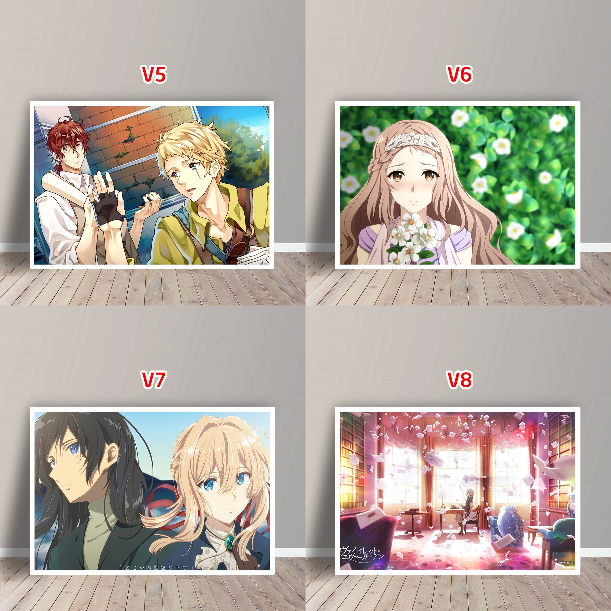 Tấm Postcard Cao Cấp Anime Violet Evergarden (21cm x 15cm)