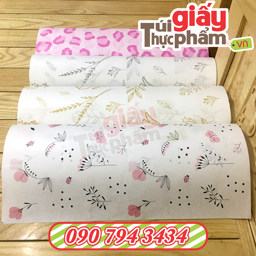 Giấy Gói Thời Trang, Phụ Kiện (500 tờ / 40x60cm / 40gsm / Hoa Lá)