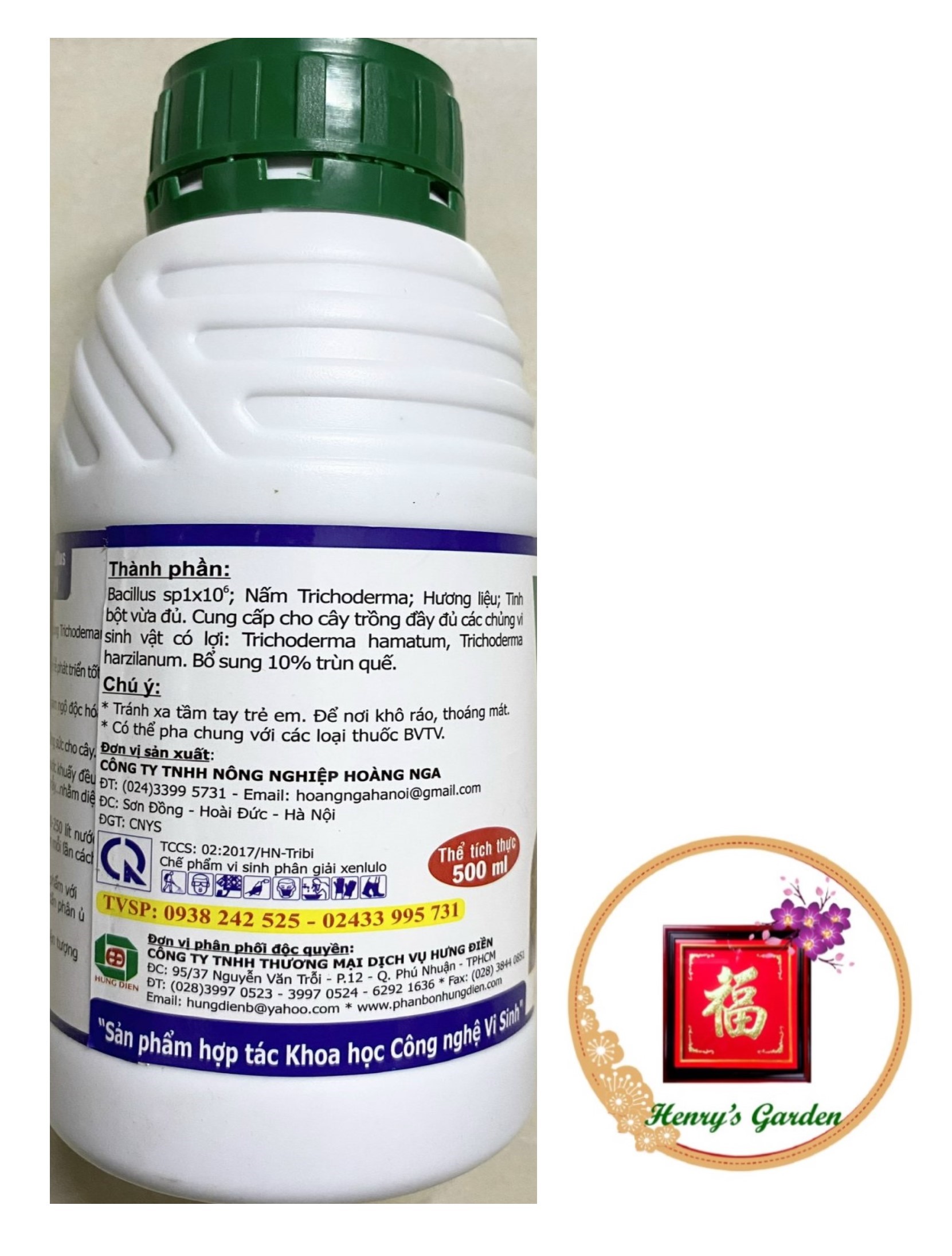 Trichoderma Bacillus Ra rễ mạnh, Ngừa thối rễ, Vàng lá - #622A# 500ml