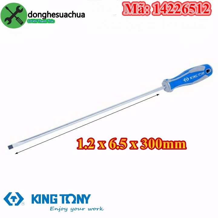 Tua vít dẹp kingtony 14226512 1.2 x 6.5 x 300mm