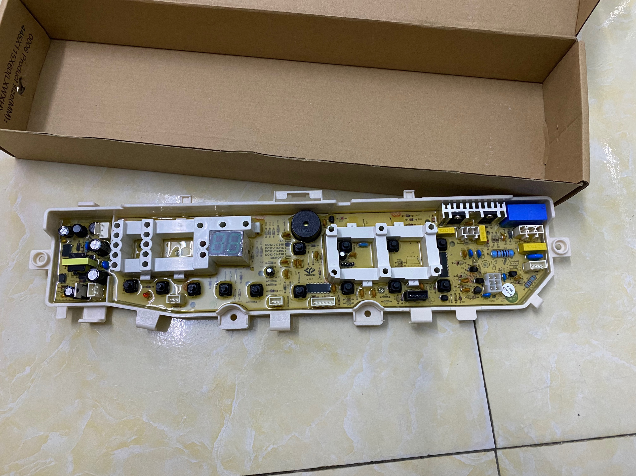 Bo mạch máy giặt Samsung DC92 13 phím
