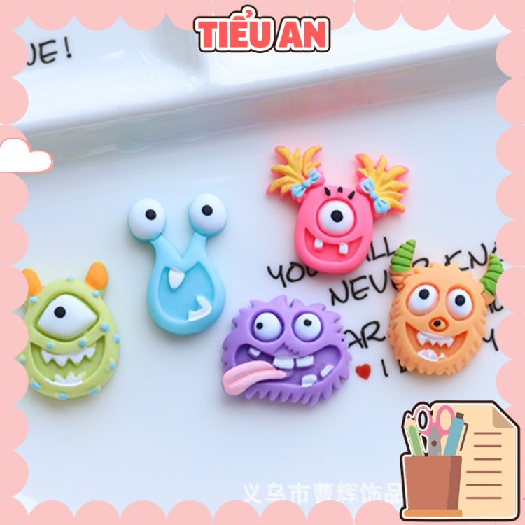 Charm (C51) slime/ Dụng Cụ Charm Trang Trí [Ko Keo & Nút] Hình Monster