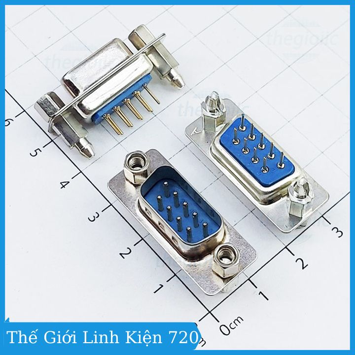 Bộ 2 cổng db9 cái thẳng