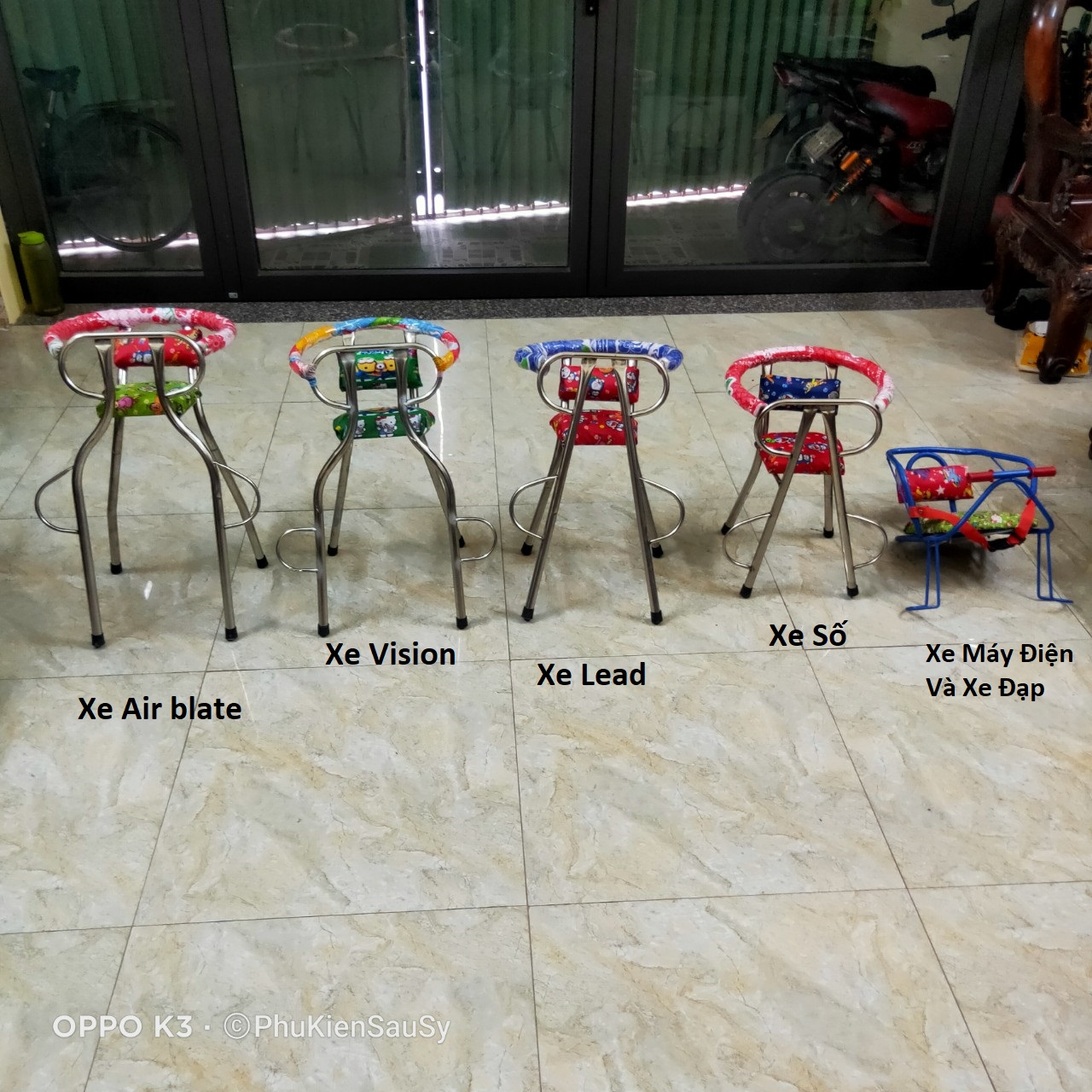 Ghế ngồi xe máy cho bé