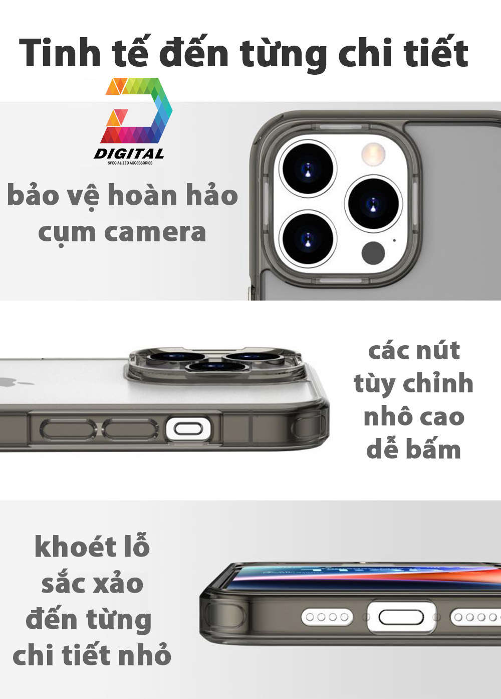 Ốp Lưng iPhone Viền Silicon Chống Va Đập Cao Cấp Chính Hãng iPAKY Bản 2026