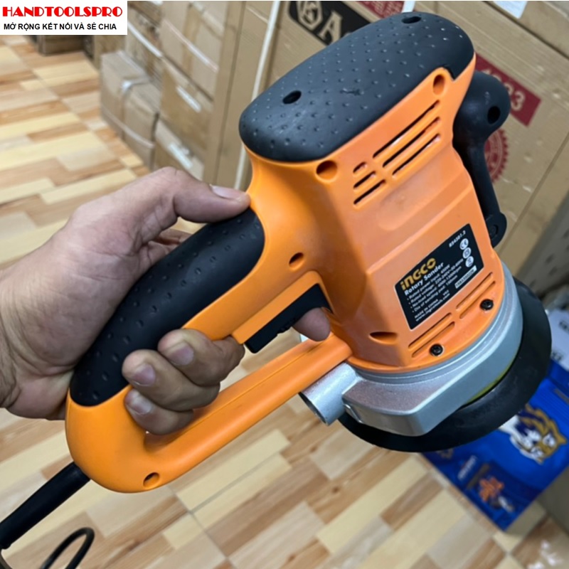 150mm Máy chà nhám tròn 450W siêu khỏe , siêu mạnh INGCO RS4501.2