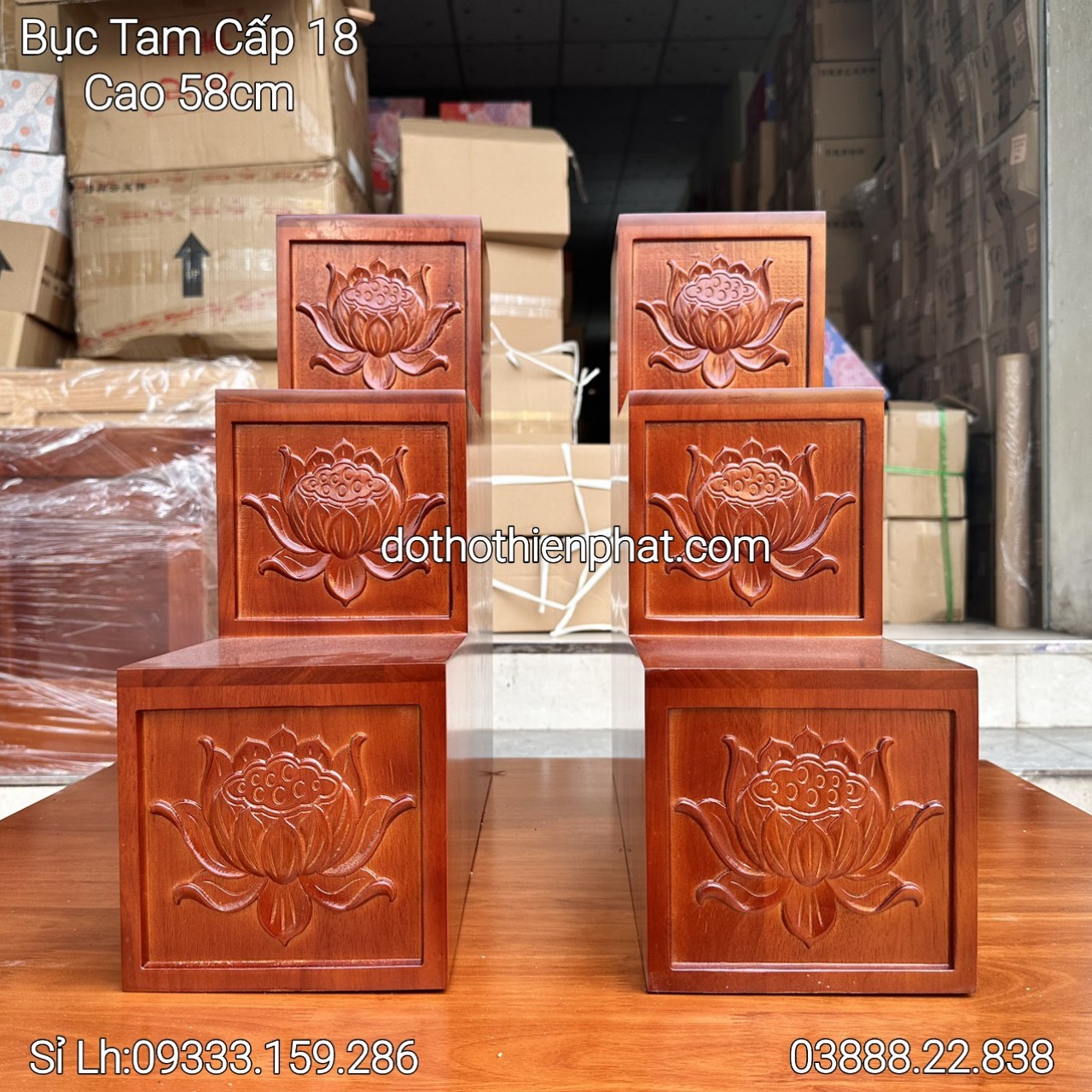 Bục tam cấp gỗ xoan giá rẻ nhất thị trường sỉ lh : 03888.22.838