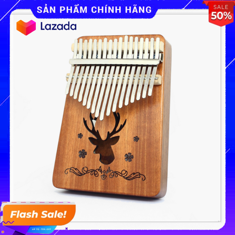 Đàn kalimba 17 phím tặng stick màu và búa chỉnh âm GECKO307