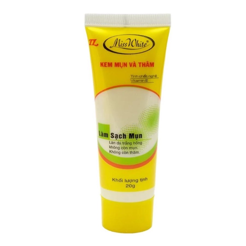 Kem mụn và thâm tinh chất nghệ Miss White 20g