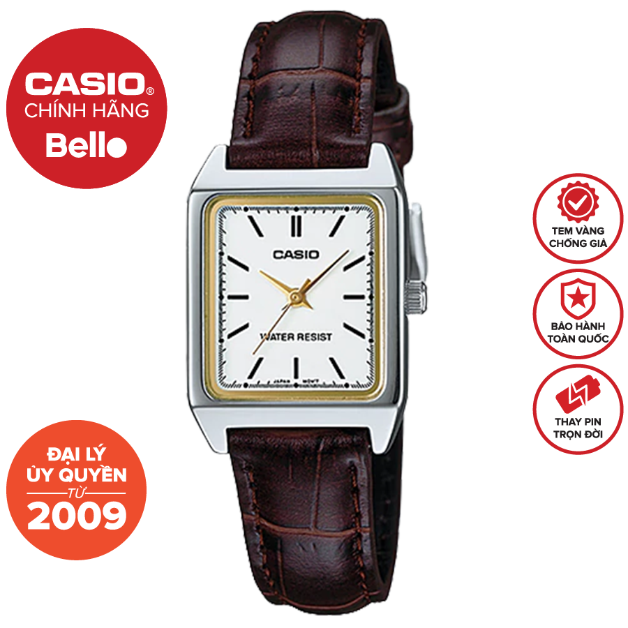 Đồng hồ Nữ dây da Casio LTP-V007L