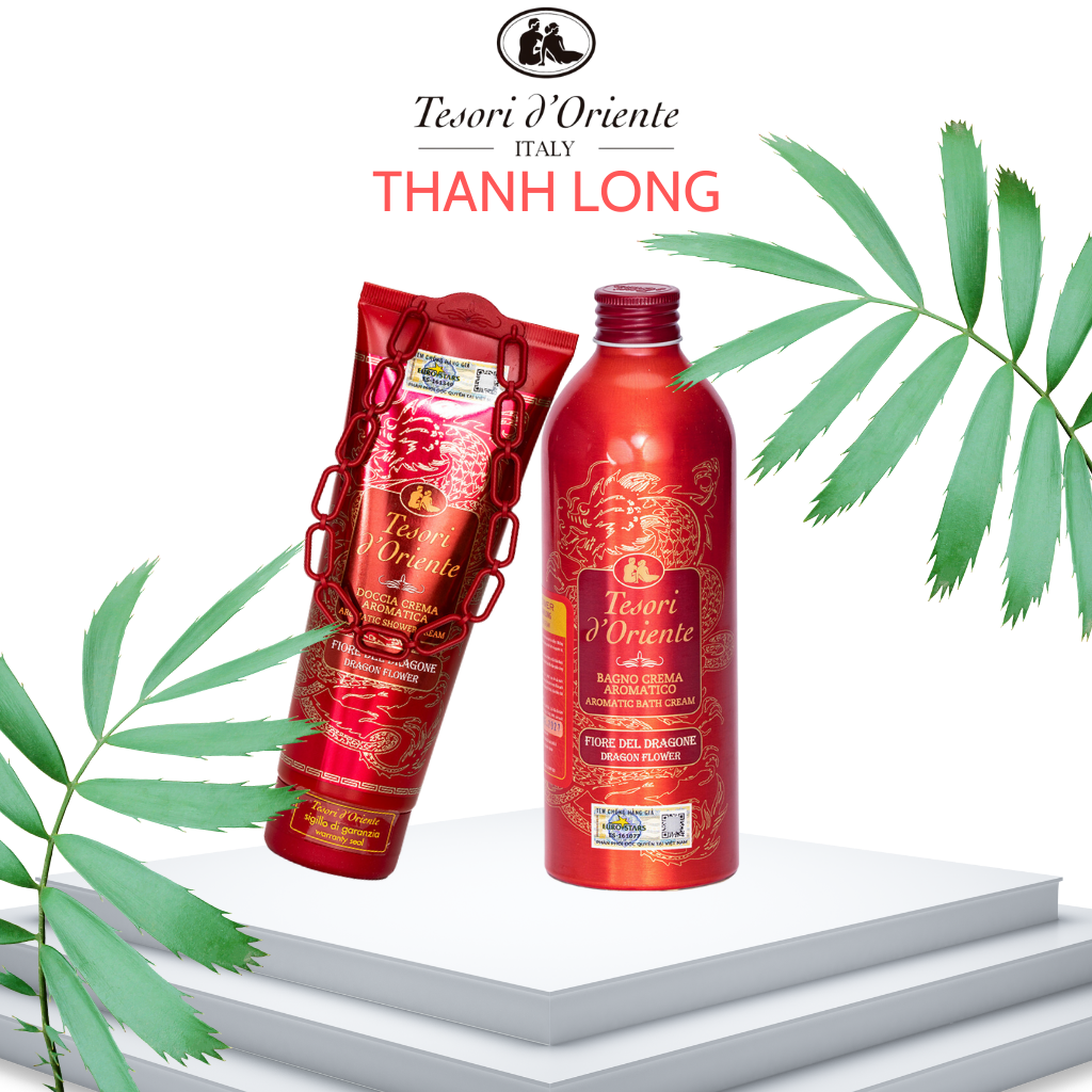 Sữa Tắm Tesori D'Oriente Thanh Long Chính Hãng ( Tuýp 250ml - Chai 500ml kèm vòi nhập khẩu trực tiếp từ Ý )