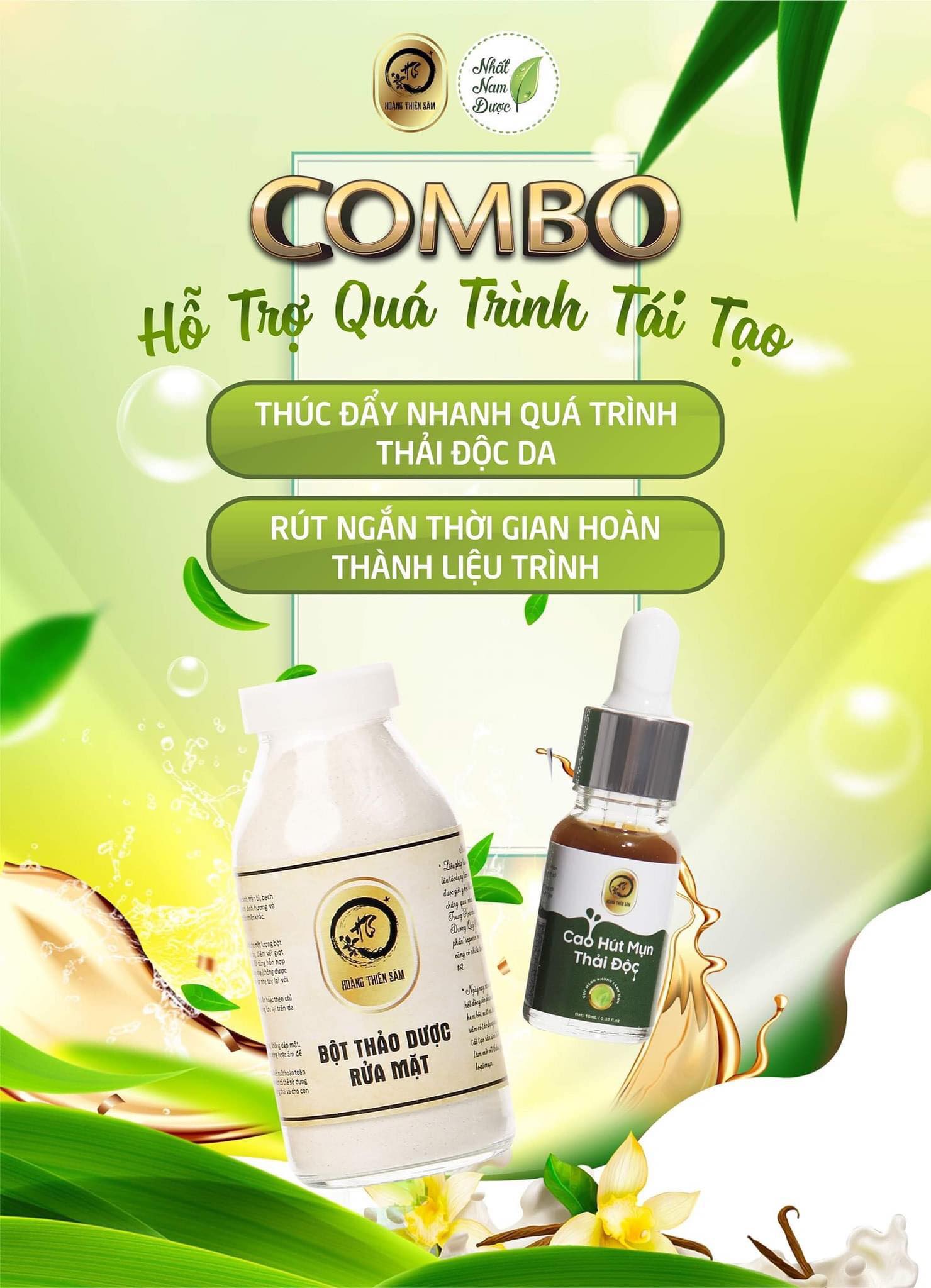 CAO HÚT MỤN THẢI ĐỘC HOÀNG THIÊN SÂM