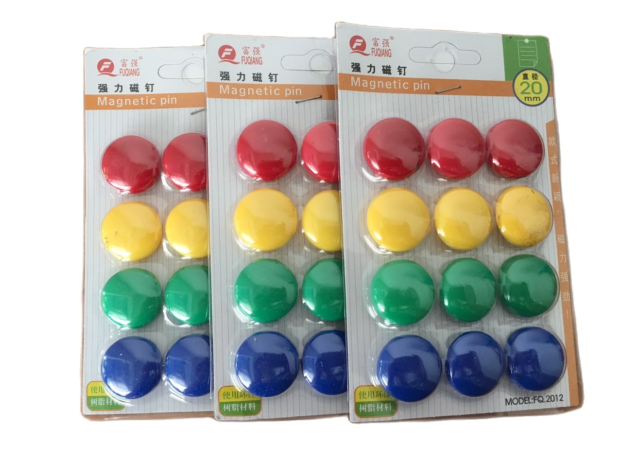 Combo 3 vỉ nam châm màu sắc
